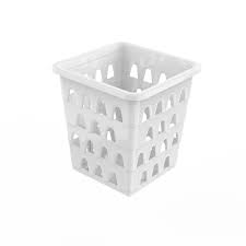 CESTO ORGANIZADOR  MULTIUSO P QUADRADO  BRANCO/TRANSPARENTE  UNINJET