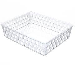 CESTO ORGANIZADOR MULTIUSO M BRANCO/TRANSP. UNINJET  7899335405931