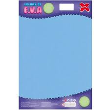 E.V.A PLACA 40X60CM AZUL CLARO C/10  7897256249078