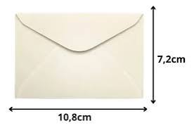 ENVELOPE VISITA 07X11 CREME C/100