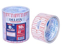 ETIQUETA PREÇO DELFIX GDE VALIDADE C/02 RL 50X30 10MTS 7896149603652