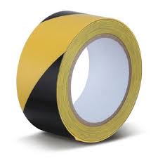 FITA DEMARCAÇÃO ZEBRADA ADESIVA SOLO  50MM X 30M  7896193270138