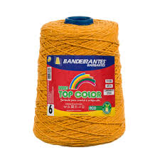LINHA BARBANTE LARANJA 6 FIOS 570M BANDEIRANTES
