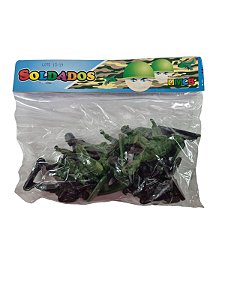 MINI SOLDADOS DE PLÁSTICOS C/12 PÇS  MCB  7898178925804