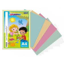 PAPEL SULFITE COLORIDO SORTIDO 75G  JANDAIA C/100F  7894494571039