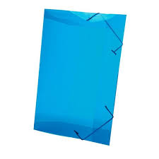 PASTA ELASTICO PP OFICIO FINA AZUL  7897832840453