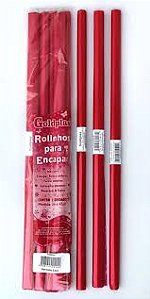 PLASTICO ENCAPAR 2M LISO VERMELHO  PLASVIPEL  7898130548010