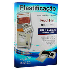 PLASTICO PARA PLASTIFICADORA OFICIO 226X340  125MICRAS C/100