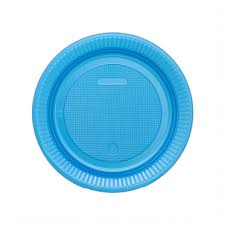 PRATO PLASTICO BOLO AZUL  15 CM C/10  7898923193021