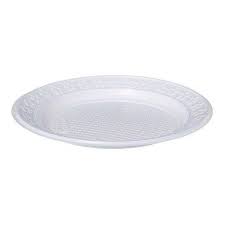 PRATO PLASTICO GRANDE BRANCO 26 CM C/10  7898923193335