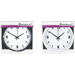 RELOGIO DE PAREDE REDONDO 21CM RELOBRAZ  7899911220651