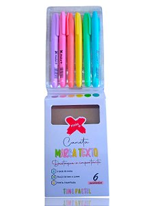 CANETA MARCA TEXTO TONS PASTEL C/06 GATTE