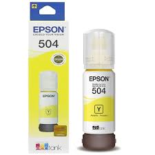 TINTA PARA IMPRESSORA ORIGINAL AMARELA EPSON 504 70ML