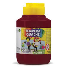 TINTA GUACHE 250 ML VINHO ACRILEX
