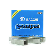 GRAMPO P/GRAMPEADOR 23/10 GALVANIZADO C/1000  BACCHI  7897849622097