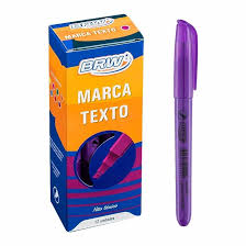 CANETA MARCA TEXTO BRW ROXO 7898613211592