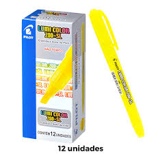 CANETA MARCA TEXTO PILOT AMARELA 7897424082124