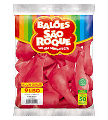 BEXIGA SÃO ROQUE N.9 C/50 ROSA SHOCK 7896243118984
