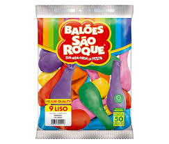 BEXIGA SÃO ROQUE N.9 SORTIDO C/50 7896243119110