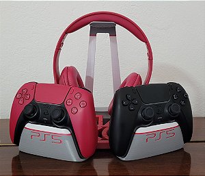 Suporte para Controle PS5 e Fone de Ouvido