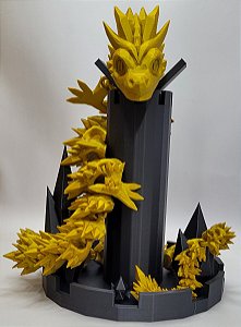 Dragão de Cristal Articulado - Impressão 3D - 65cm