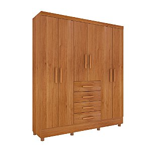 Guarda Roupa 6 Portas Arizona E Com 4 Gavetas