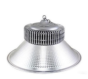 Luminária industrial de 100w, branco frio, bivolt