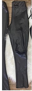 Calça Couro Fake