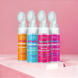 Mousse Sabonete Facial Lovely Vegano - Face Beautifil