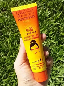 Protetor Solar Facial Fps30 50g Vitamina A C E - Matte Verde