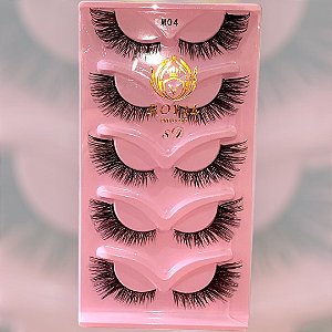 cartela de cilios efeito gatinho 8d 5 pares M04-Royal produtos