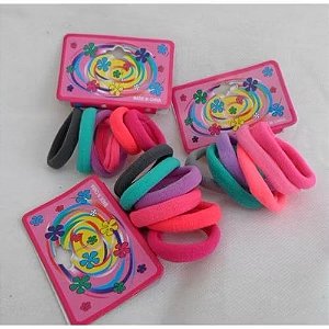 elastico de cabelo 6 unidades