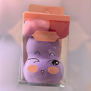 Kit c/ 4 Esponjas Esponjinhas Maquiagem