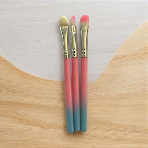 kit c/3 pinceis de maquiagem