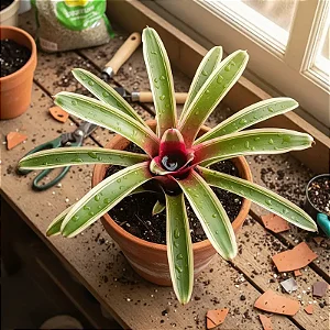 Bromélia Guzmania Variegata