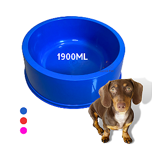 Comedouro Ração Grande Para Cachorro Pet Nº4 Sortido 1900Ml