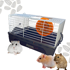 Gaiola para Hamster Roedores com roda giratória