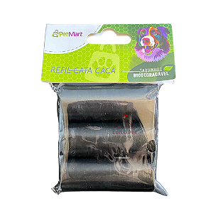 Refil Cata Caca Cocô para Cachorro Pet 3 Rolos com 15 Sacos SORTIDO