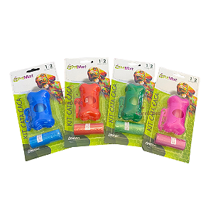 Kit Cata Caca Cocô para Cachorro Pet Plástico 2 Rolos com 15 Sacos