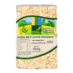 Aveia Em Flocos Grossos Orgânica À Vácuo Coopernatural 350 g