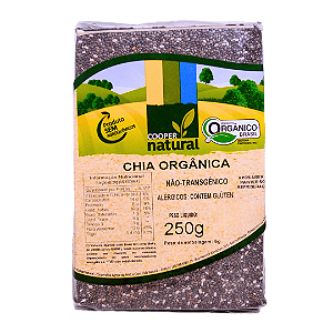 Chia Orgânica À Vácuo Coopernatural 250 g