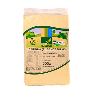 Farinha de Milho Amarela (Fubá) Orgânica À Vácuo Coopernatural 500 g