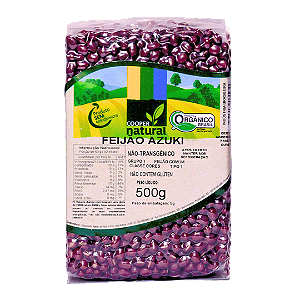 Feijão Azuki Orgânico À Vácuo Coopernatural 500 g