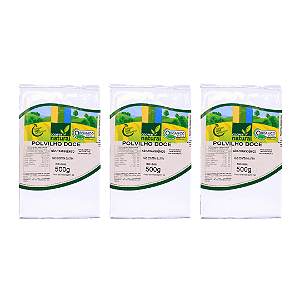 Kit 3 Polvilho Doce Orgânico À Vácuo Coopernatural 500 g