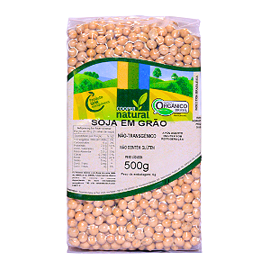 Soja Em Grãos Orgânica À Vácuo Coopernatural 500 g