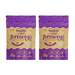 Kit 2 Fermento Químico Não Transgênico Ecobio 100 g