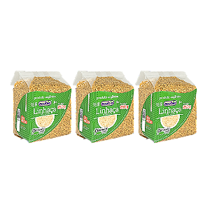 Kit 3 Linhaça Dourada Orgânica Alto Vácuo Ecobio 250 g