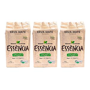 Kit 3 Erva-Mate Orgânica À Vácuo Essência 1 kg