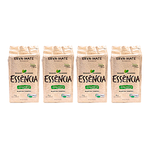 Kit 4 Erva-Mate Orgânica À Vácuo Essência 1 kg