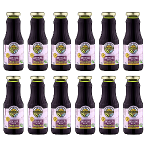 Kit 12 Suco De Uva Bordô Orgânico Integral Organovita 300 ml